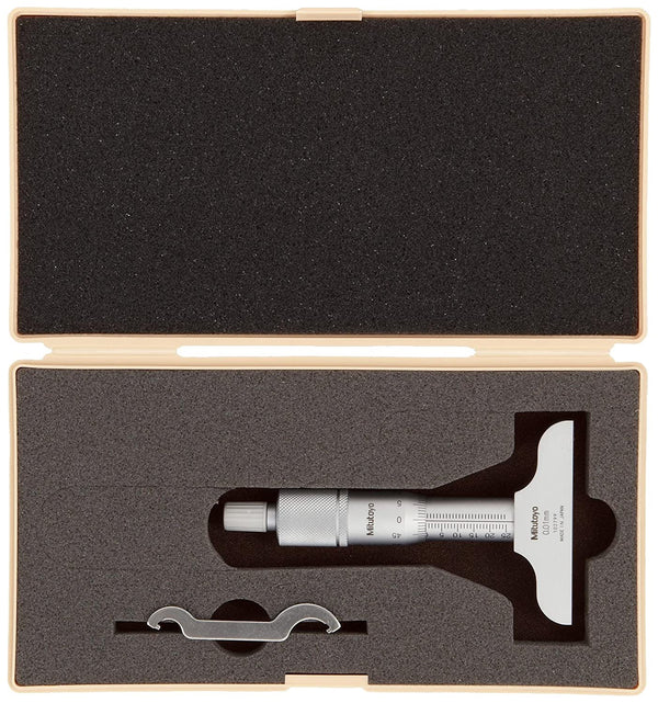 MITUTOYO 128-101 VERNIER DEPTH GAUGE MICROMETER TYPE