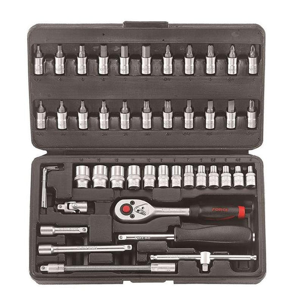 FORCE 2462- 46PCS 1/4INCH SOCKET SET force, force socket, force socket set, force socket spanner, force socket online price, force hand tools, socket force, force socket wrench, force socket wrench set, buy force online price, force tools