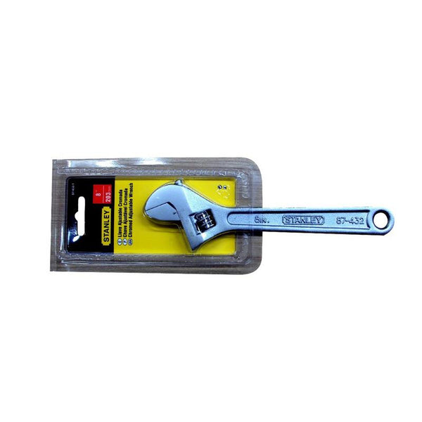 Stanley 87-369, Stanley Adjustable Wrench, Stanley Adjustable Spanner, 8 Inch Adjustable Wrench, 200mm Adjustable Wrench, Chrome Plated Adjustable Wrench, Chrome Vanadium Adjustable Spanner, Forged Adjustable Wrench, Professional Adjustable Spanner, Mechanic Hand Tools, Plumbing Tools, Workshop Tools, Garage Tools, Industrial Maintenance Tools, Engineering Hand Tools, Construction Tools, Heavy Duty Adjustable Wrench, Laser Etched Jaw Scale, Stanley Professional Tools, Lion Tools Mart