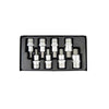 Dayton 8pcs hex bit socket set 1/2inch square drive s-17 sk-4008h ait