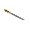 Hindsun 10 Inch Half Round File with Handle Metro | Double Cut Steel File for Metal, Wood & Plastic Shaping