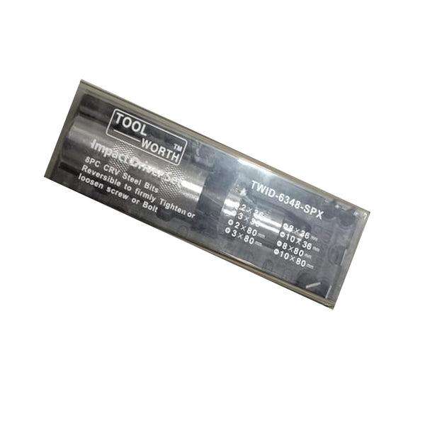 TOOL WORTH 8PCS IMPACT DRIVER SET TWID-6348 SPX