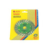 JON BHANDARI FLAT TURBO WHEEL GREEN COLOUR 4INCH
