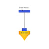 Metro Plumb Bob No.1 | Precision Vertical Alignment Tool for Masonry, Construction & Surveying