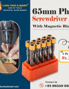 The Ultimate Screwdriving Companion: 65mm PH2 Screwdriver Bit with Magnetic Ring