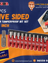 The Ultimate Toolbox Addition: 10pcs Five Sided Star Tamper Proof Bit Set 1/4 inch
