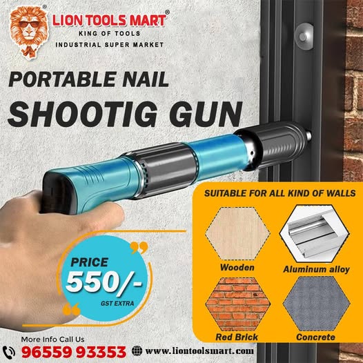 Portable Nail Shooting Gun – Power, Speed, and Precision in One Tool