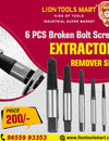 6 Pcs Broken Bolt Screw Extractor Remover Set: A Comprehensive Solution for Removing Stubborn Fasteners