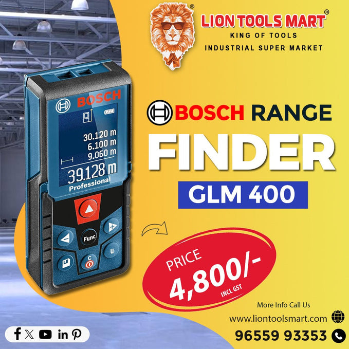 Bosch GLM 400 Laser Distance Measurer: A Precise Tool for Accurate Measurements