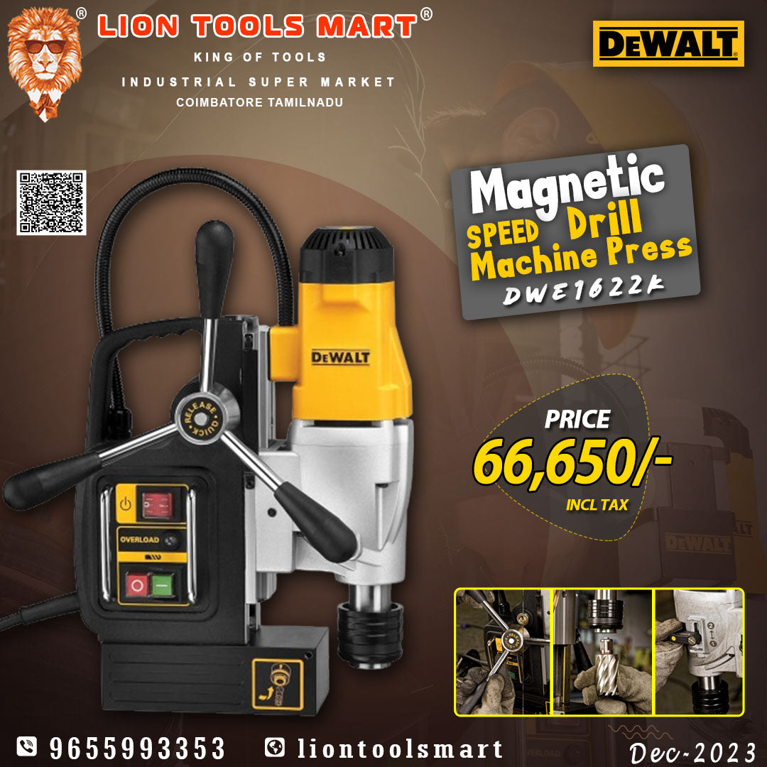 DEWALT Magnetic Speed Drill Machine Press DWE1622K Review: A Powerful and Precise Drilling Solution