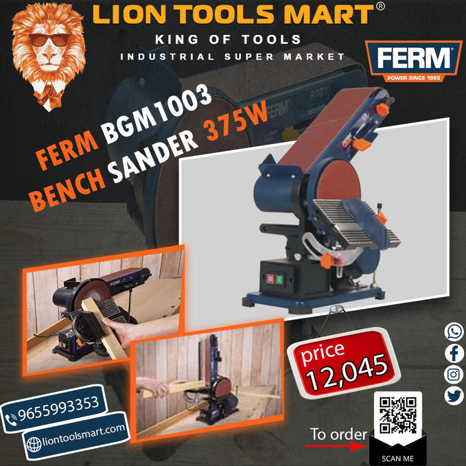 FERM BGM 1003 BENCH SANDER 375W