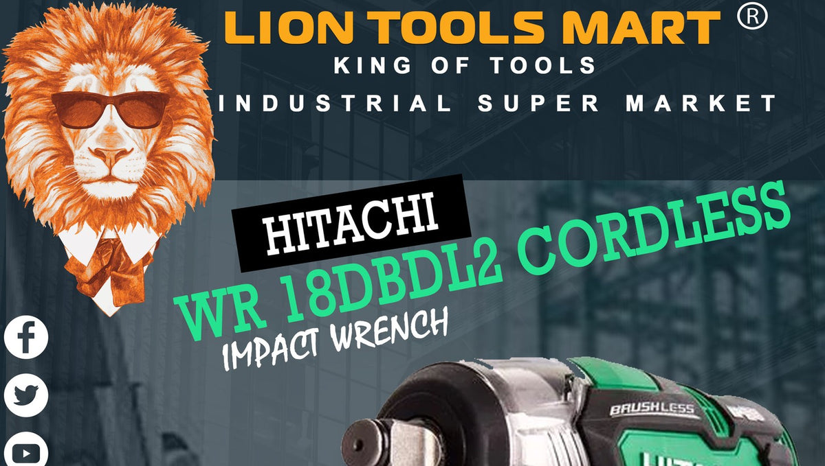 HITACHI WR 18DBDL2 CORDLESS IMPACT WRENCH