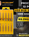 Procut 10pcs HSS Burr Set 3mm Shank: A Comprehensive Solution for Precise Cutting and Shaping
