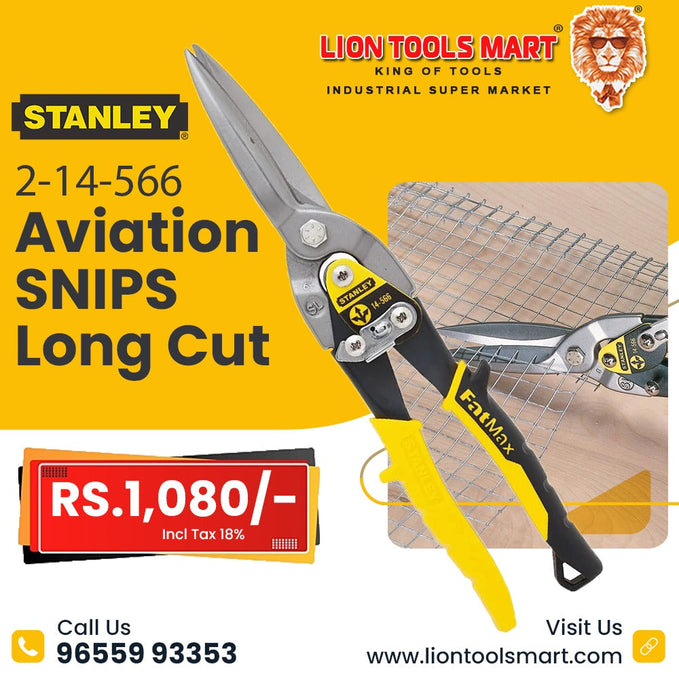 Stanley Aviation Snips Long Cut 2-14-566: A Reliable Tool for Precise Cutting