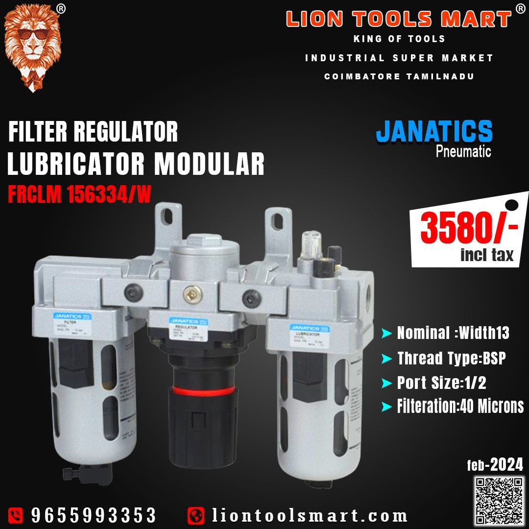 Janatics Filter Regulator Lubricator Modular FRCLM Review: Optimize Your Pneumatic System