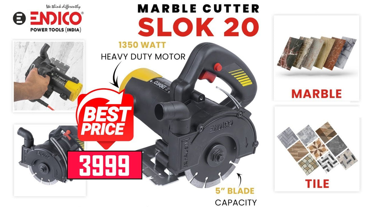 Endico Marble Cutter Slok 20 for Professionals Precise Cutting