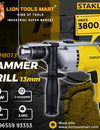 STANLEY STDH8013 800W 13mm Reversible Percussion Drill: A Powerful Tool for Demanding Tasks