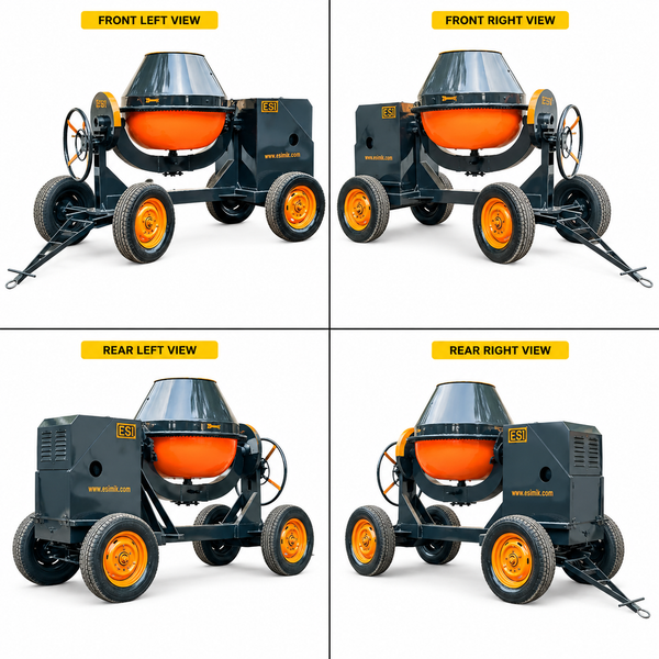Lion 1/2 Bag Concrete Mixer Machine (6hp Kirloskar Engine)
