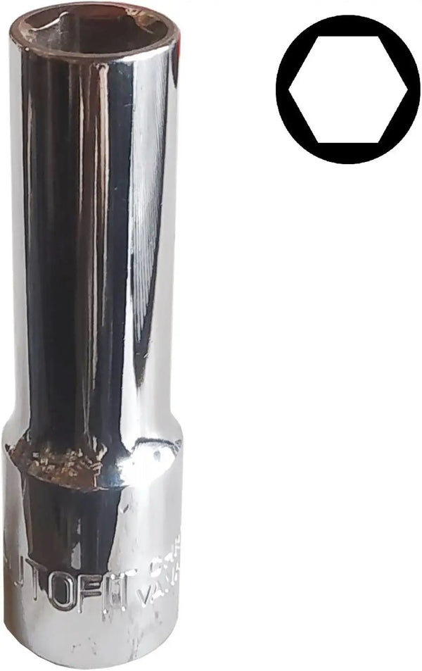 Craftshands 1/2 Inch Deep Socket | Durable Chrome Vanadium Drive Socket for Professional Use