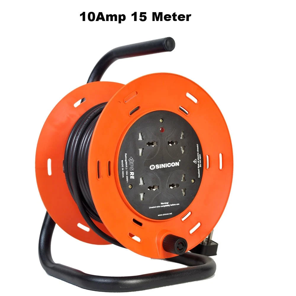 SINICON EXTENSION CABLE REEL 10 AMPS 15 MTR