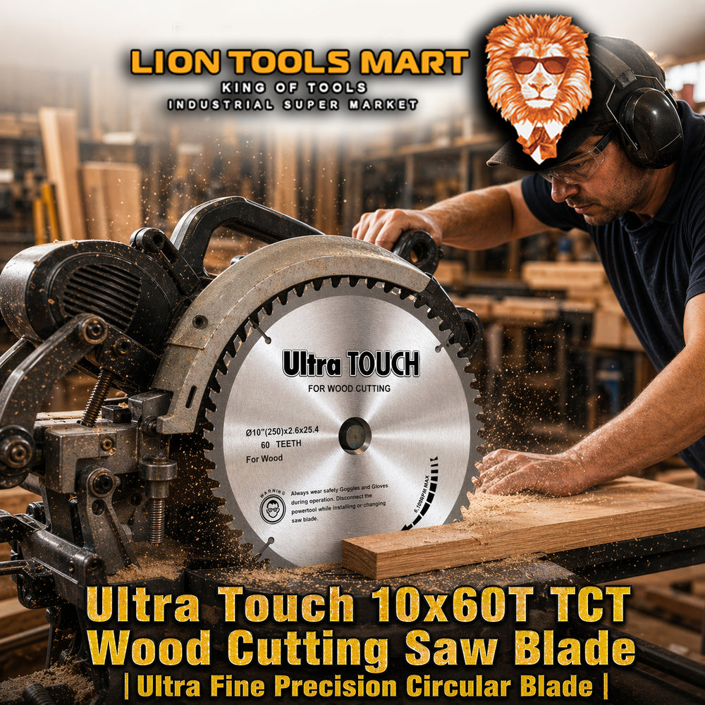 Ultra Touch 10x60T TCT Wood Cutting Saw Blade | Ultra Fine Precision Circular Blade