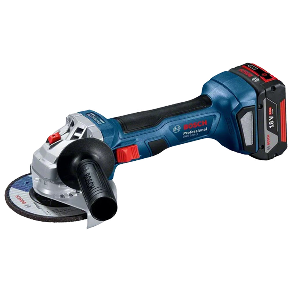 BOSCH CORDLESS ANGLE GRINDER KIT GWS 180-LI 100MM 18V
