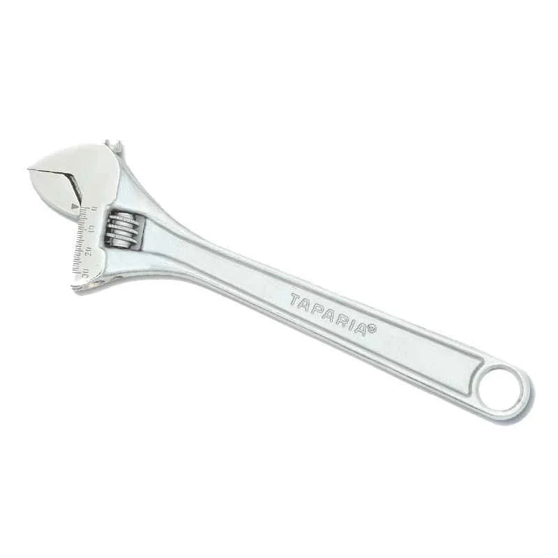 Taparia Adjustable Spanners/Wrenches Chrome Plate Finish | Professional Adjustable Wrench