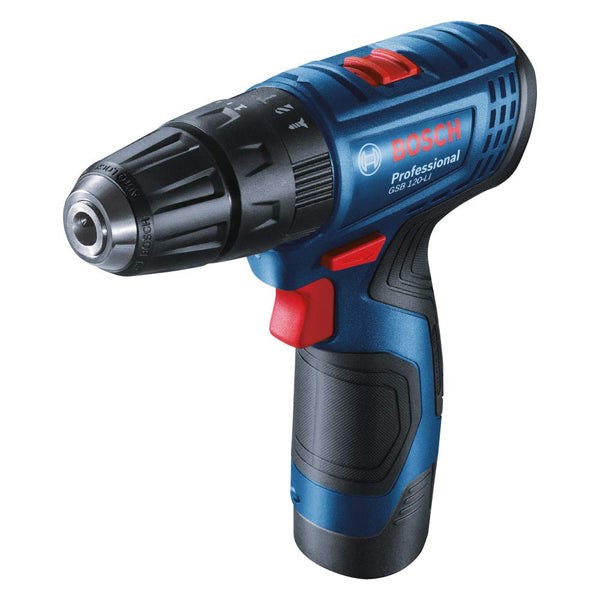 BOSCH CORDLESS DRILL KIT GSB 120-LI 10MM 12V