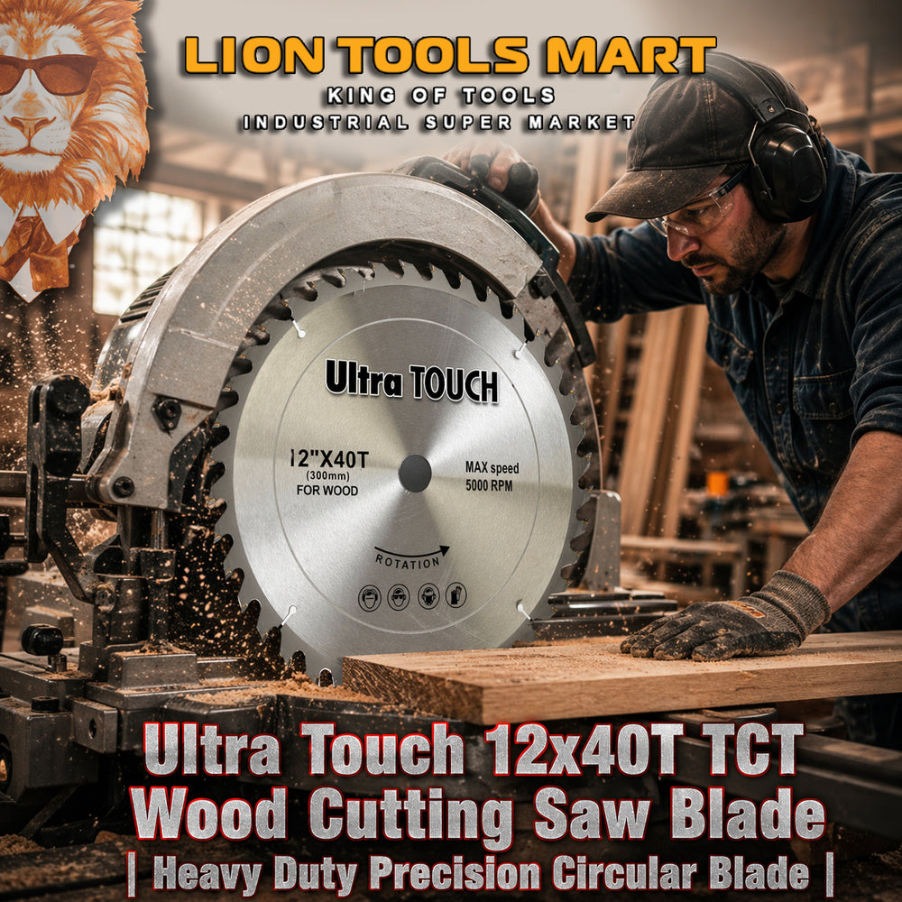Ultra Touch 12x40T TCT Wood Cutting Saw Blade | Heavy Duty Precision Circular Blade