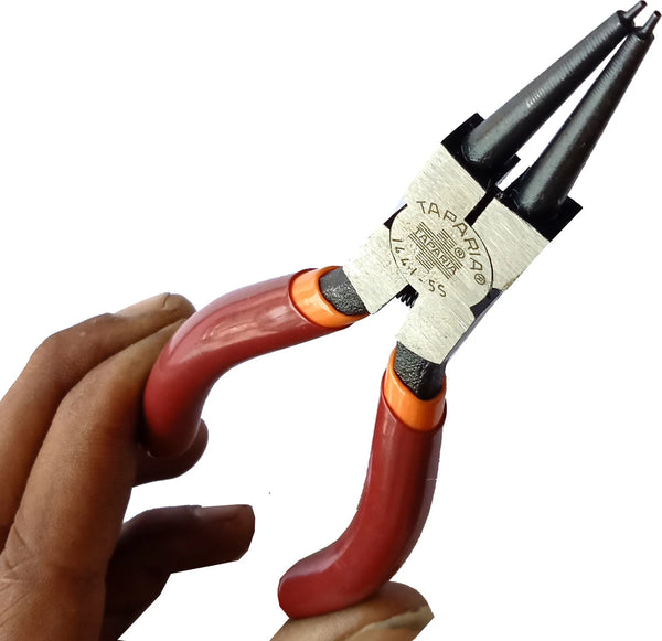Taparia Internal Straight Nose Circlip Pliers 1441-5S | 130mm Professional Circlip Plier