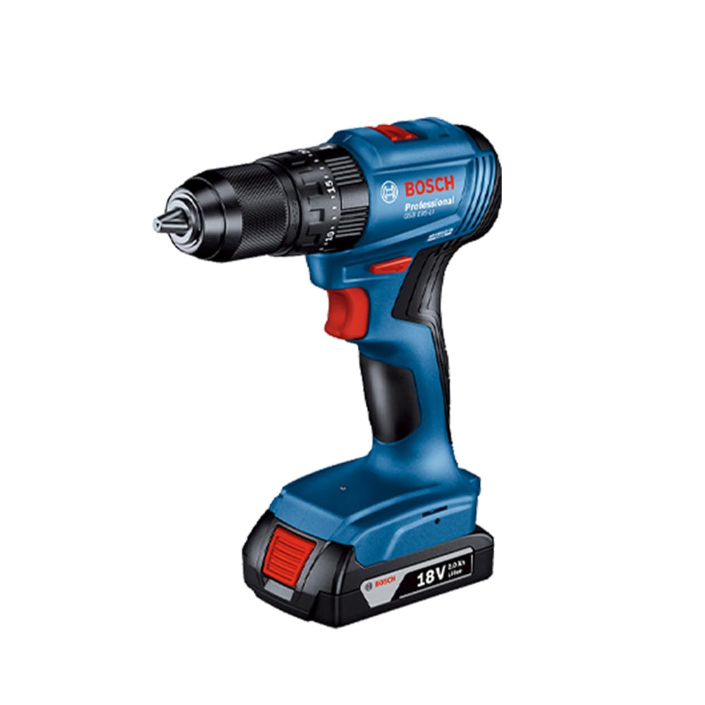 BOSCH CORDLESS IMPACT DRILL KIT GSB 185-LI 13MM 18V