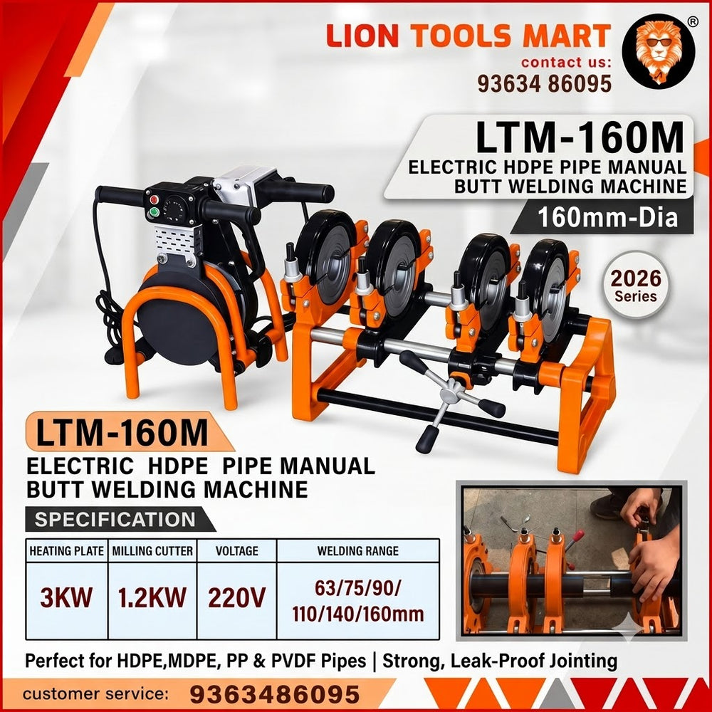 LTM-160M Electric HDPE Pipe Manual Butt Pipe Butt Fusion Welding Machine