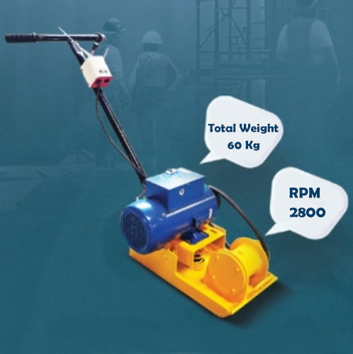 Lion 1 Ton 10mm Plate Earth Rammer with Crompton Greaves 2HP 1 Phase Motor | Electric Soil Compactor