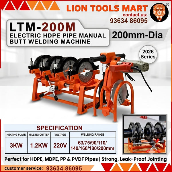 LTM-160M Electric HDPE Pipe Manual Butt Pipe Butt Fusion Welding Machine