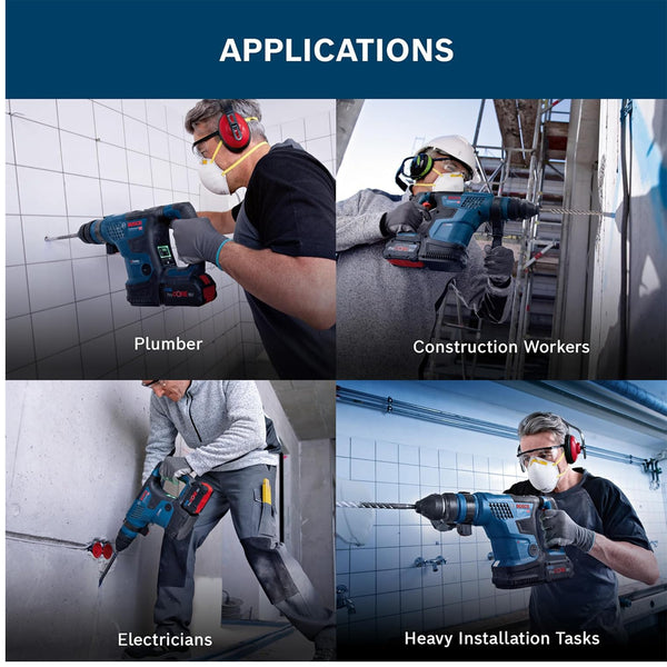 BOSCH CORDLESS ROTARY HAMMER BITURBO WITH SDS PLUS GBH 18V-34 CF 18V
