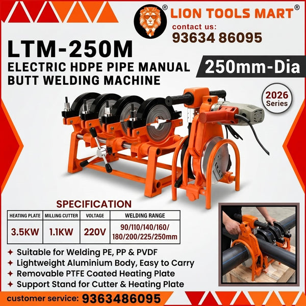 LTM-160M Electric HDPE Pipe Manual Butt Pipe Butt Fusion Welding Machine