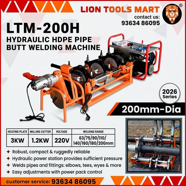LTM-160M Electric HDPE Pipe Manual Butt Pipe Butt Fusion Welding Machine