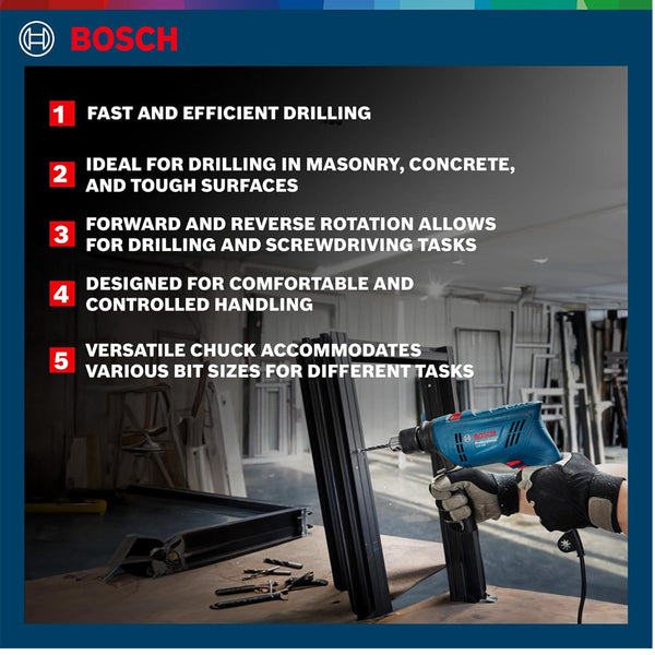 BOSCH IMPACT DRILL GSB 600 13MM 600W
