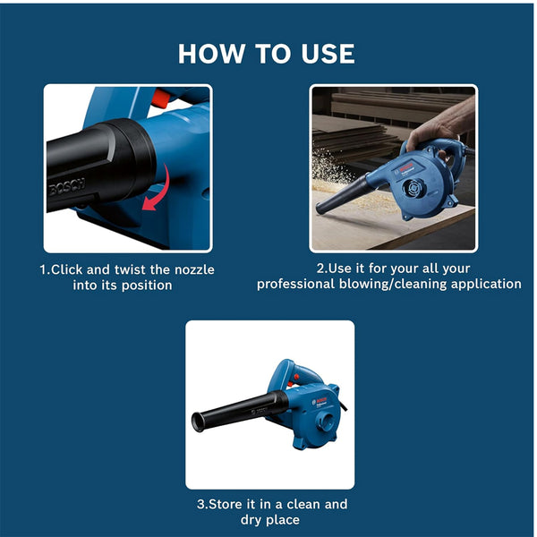 BOSCH AIR BLOWER GBL 650 16,000 RPM 650W