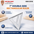 7 Inch Aluminum Speed Square – Heavy-Duty Double-Sided Triangular Ruler & Degree Scale