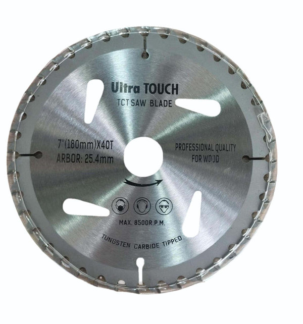 Ultra Touch 7×40T TCT Wood Cutting Saw Blade | Precision Smooth Cut Circular Blade