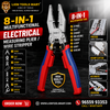 8-in-1 Multifunctional Electrical Measuring Plier / Wire Stripper | Wire Cutting, Crimping & Measuring Tool