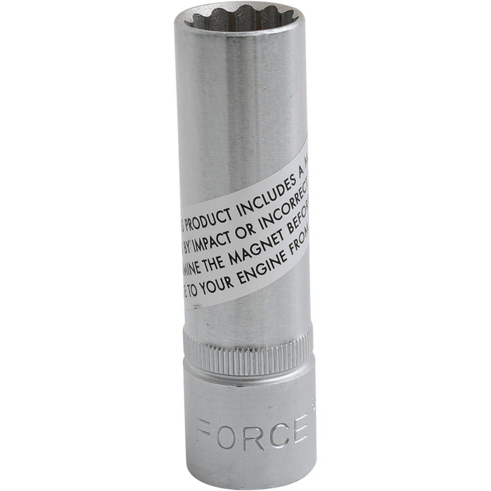 FORCE 807414M 1/2INCH DRIVE 14MM SPARK MAGNETIC PLUG SOCKET