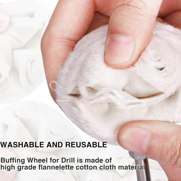 Lion 8Pcs Felt Polishing Wheel Set | Rotary Buffing & Polishing Wheel Kit for Metal, Glass & Jewelry