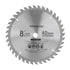 Circular saw blade with 40 teeth and a diameter of 200mm on a white background
