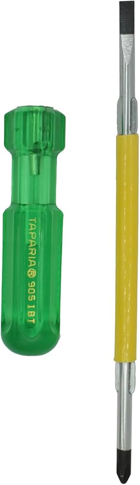 Taparia Black Tip Two In One Screw Drivers | Professional Dual Tip Screwdriver