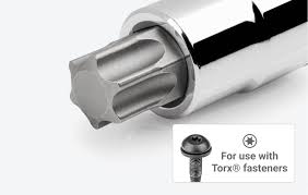 Craftshands 1/2 Inch 9 Pc Torx Socket Set | Star Bit Socket Set | CR-V Steel Heavy Duty