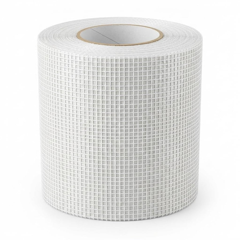 Abro 48mm x 50M Fiber Mesh Drywall Joint Tape | Fiberglass Self-Adhesive Tape for Drywall Joints, False Ceilings, Cracks & Partitions