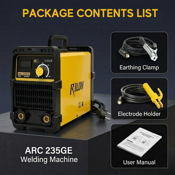 Rilon ARC 235GE Single Phase Welding Machine | Equip Self - Adaptive ARC Force & Hot Start