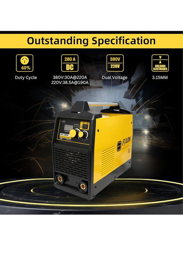 Rilon ARC 280L Dual Voltage Inverter Welding Machine | Single Phase 220V / Three Phase 380V